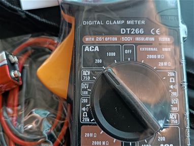 Multímetro digital para medir corriente amp capacitores múltiples usos - Img main-image