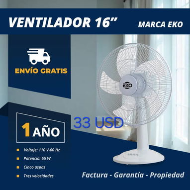 Ventilador, pared, pedestal, de mesa y recargables - 2/10