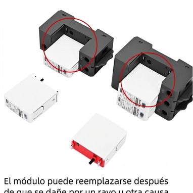Supresor / Protector de Rayos DC para Paneles Solares (250V / 500V) - 3/4