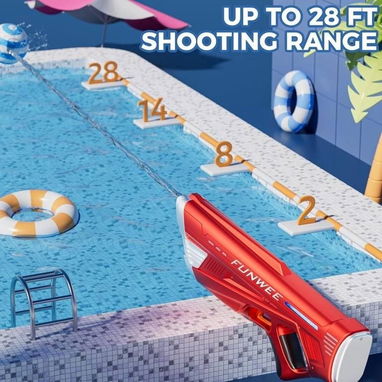 Juguete Pistola de Agua Eléctrica para Niños y Adultos – Roja 55 usd - 6/6