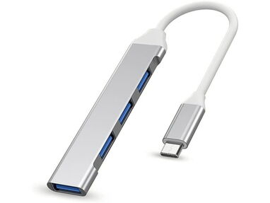 🛍️ Extensión Hub USB Extensión USB Tipo C ✅ Adaptador OTG NUEVO  HUB 4 Puertos USB  OTG - Img main-image