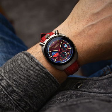 Reloj nuevo de hombre CADOLA Bola de Fuego Roja - 5/6