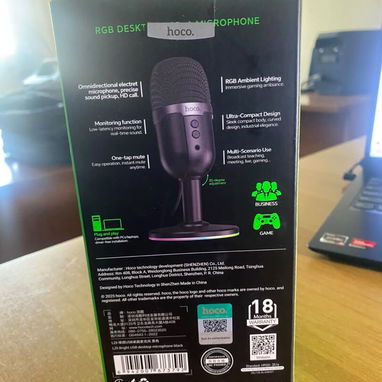 🎙️ ACTUALIZA TU SETUP 🎙️ MICRÓFONO HOCO L25 - CON MONITORIZACIÓN Y SILENCIO 1 CLICK. TENEMOS MENSAJERÍA. TL 54833699 - 5/5
