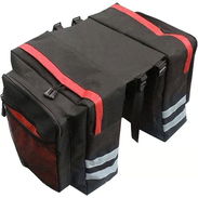 Bolsa Doble Impermeable Para Bicicleta 13.21 Gal Con Ganchos Ajustables Y Ribete Reflectante Negro y Rojo 35$ - Img 56355778