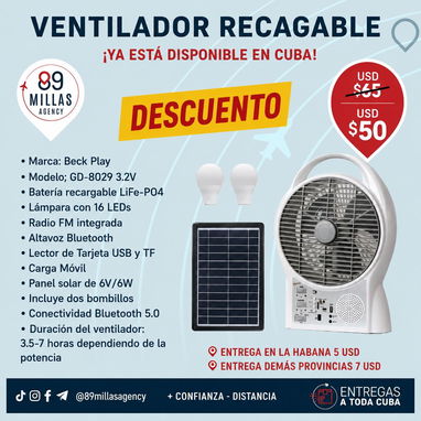Ventiladores recargables para estos calores! - Img 122721270
