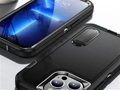 Forro negro de 3 piezas con alta protección anticaidas (militar)para iPhone y Samsung gama alta. - Img main-image-45470891