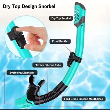 Kit de careta y snorkel/ visores de cristal templado - Img 121247870