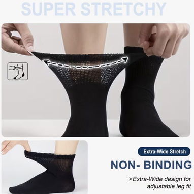🚨MEDIAS PARA DIABÉTICOS 🤑 CALCETINES DE HOMBRE PARA DIABÉTICOS - 4/4
