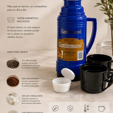 Termo para café o té térmico 1L - Img 127019178