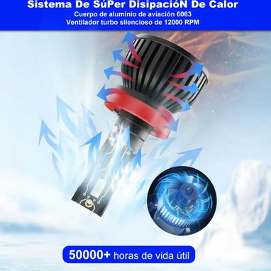 BOMBILLOS LED H11 CHIP CSP DE ALTA POTENCIA - 3/3