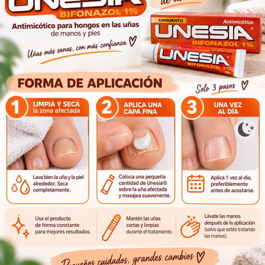 Hongos uñas ENFERMAS (onicomicosis) tratamiento antimicótico UNESIA - 3/5