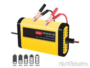 🛍️ Cargador de Bateria Automatico para Motos ✅ Cargador de Batería de Gel para Carro GAMA ALTA NUEVO - Img main-image-45021856