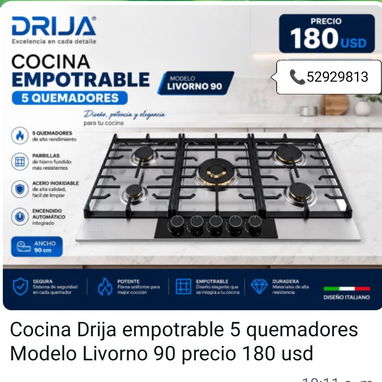 Cocina empotrable y d meseta 4H - 2/2