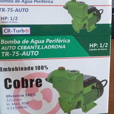 💧AUROCEBANTE ( LADRON )💧BOMBA DE AGUA CR-TURBO TR-75 - 1/2 HP 110V. MENSAJERÍA CON FACTURA Y GARANTÍA. TLF 54833699 - Img 111608409