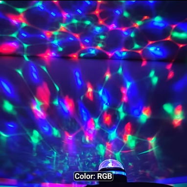 Luz de bola de discoteca RGB - Img 125087148