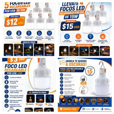 Tubo LED recargable y lámparas recargables - 5/8