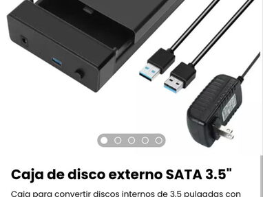Cajita de disco duro externo USB 3.0/ Caja de disco SATA 2.5" 3.5"/ Caja para convertir disco de laptop en disco externo - Img main-image-39923400