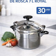 DE PRESIÓN | 7 LITROS | OLLA DE PRESIÓN DE ROSCA 7 L ROYAL - Img 55012336