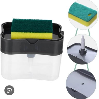 Dispensador de detergente con esponja para fregar - Img 124862038