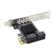 Tarjeta PCI Express SATA 3.0 4 Puertos 6Gbps + - Img 53895824