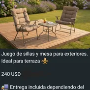 Juego de muebles y de comedor para exteriores - Img 55666161