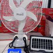 Ventilador recargable de mesa 14” marca Wealco* - Img 55926262