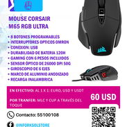 🖱️ Mouse Corsair M65 RGB Ultra – Nuevo | 60 USD - Img 54541521
