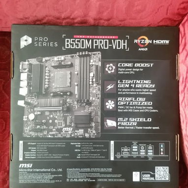 B550M Pro VDH (AMD) (Socket AM5) (DDR4) - Img 122057117