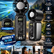 🌬️⚡ ¡VENTILADOR RECARGABLE DE ALTA VELOCIDAD! ⚡🌬️ 🥵 ¿Calor y apagón? ¡Que no te agarre desprevenido! 😎❄️ *Trendy - Img 57644661