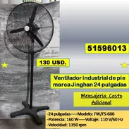 Ventilador industrial de pie marca Jinghan 24 pulgadas 130 USD...51596013.....Mensajeria Costo Adicional (Star-1003) - Img 57887041