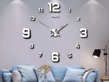 Se vende reloj de pared de 3D tamaño adaptable hasta 100 cm -120 cm - Img main-image