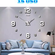 Se vende reloj de pared de 3D tamaño adaptable hasta 100 cm -120 cm - Img 45236861