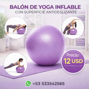 BALÓN DE YOGA INFLABLE CON SUPERFICIE ANTIDESLIZANTE - Img 54880016