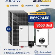 Kit Solar completo de 3kw con 5.12 kWh, Entrega e Instalación incluida, Garantía de 1 año - Img 56057407