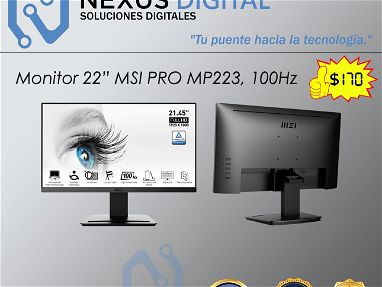 Monitores MSI de varios tamaños (22" | 25" | 27") Full HD, 100Hz, 1ms NUEVOS en caja - Img main-image-45730481