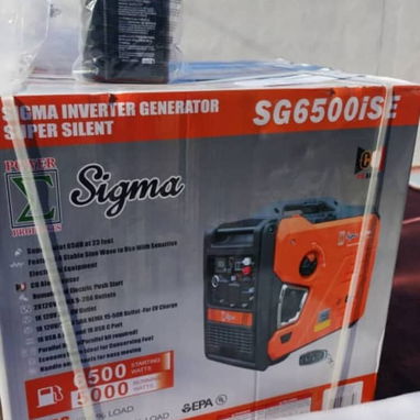 Planta Eléctrica  SIGMA 6500W  Modelo: SG6500iSE Super Silenciosa  DUAL FUEL  110 y 220 V Con Su Aceite Y Espigas - Img 121317865