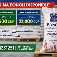 Contenedor de HARINA BONOLI SACOS DE 25Ksomos mipime damos factura - Img 57114630