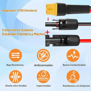 15 METROS Cables fotovoltaicos para EcoFlow PROFESIONAL - 2/2