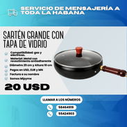 🍳 SARTÉN GRANDE CON TAPA DE VIDRIO – $20 USD - Img 56343818
