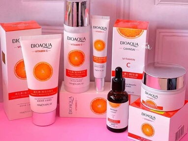 ✅✅ 13 kits set de skincare completo facial BIOAQUA de vitamina c, centella asiatica, acne, hialuronico, rosas, aloe✅✅ - Img 58105655