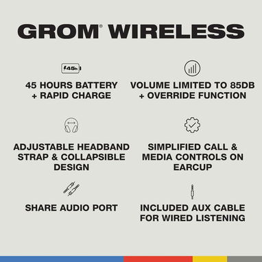 đ§ AUDĂFONOS INALĂMBRICOS SKULLCANDY GROM PARA NIĂOS 6+, MICRĂFONO, 45H BATERĂA â ENVĂO DISPONIBLE HABANA + GARANTĂA - Img 107903545