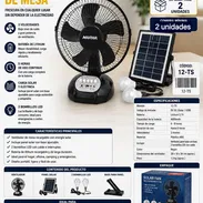 VENTILADOR RECARGABLE SOLAR - Img 55478623