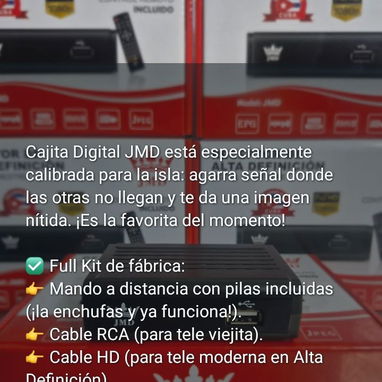 Cajita digital especial calibrada pa la Isla.. Ofrecemos mensajería Gratuita - 2/2