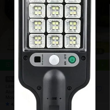 Lámpara Led Solar Exterior  Alumbrado con Sensor de Movimiento IP68 - 5/7