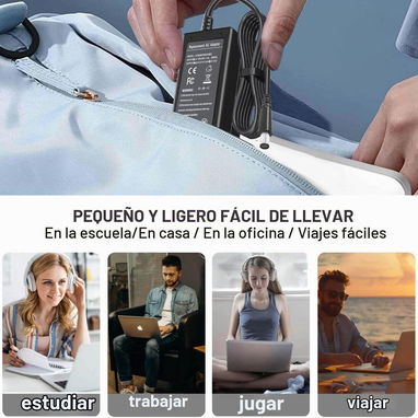 Cargador 65 W de E5440 E5470 7480 E6540 E7440 E7450 E7250 E6440 E6430 7490 7290 5490 5590 5290 Inspiron 15-5000 15-30000 - 6/10