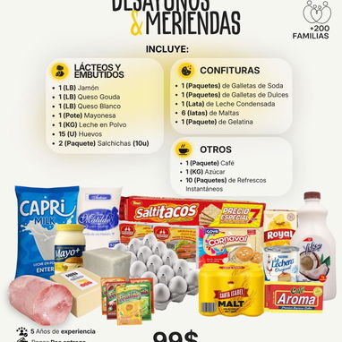 Combos de comida y aseo - 2/9