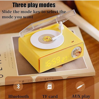 Bocina Retro Bluetooth Victrola – Sonido 360° - 4/5