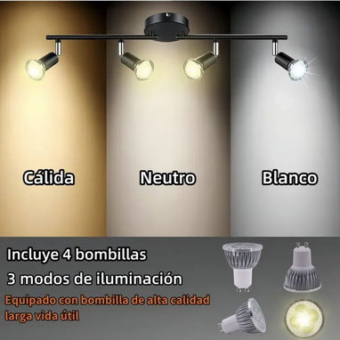 Lamparas con bombillos, 3 colores disponibles - Img 123090748