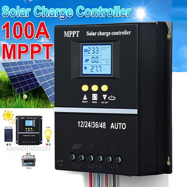 Control de carga de panel solar 100A  MPPT y PWM leer dentro - 7/7