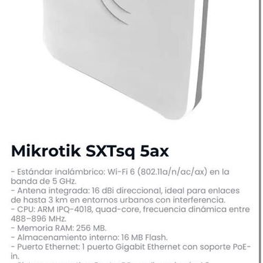 Equipos de redes. Router, Mikrotik , Nanos 2.4 y 5 ghz, Litebeam, Switch, Cable red categoría 6 con punta, Adaptador wi - Img 116786279